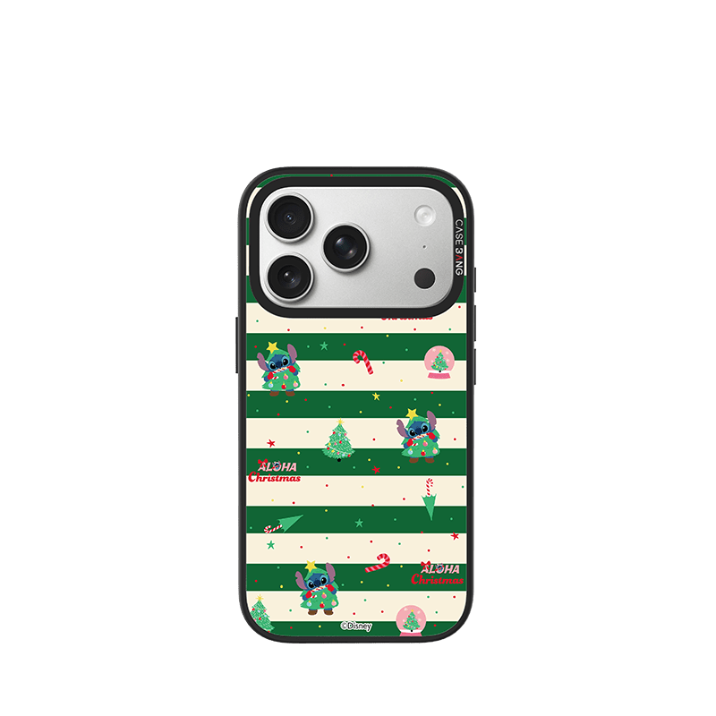 Stitch Christmas Stripes Imagisnap - CaseBangImagisnapCaseBangiPhone 17 Pro MaxBack Cover+Base Case